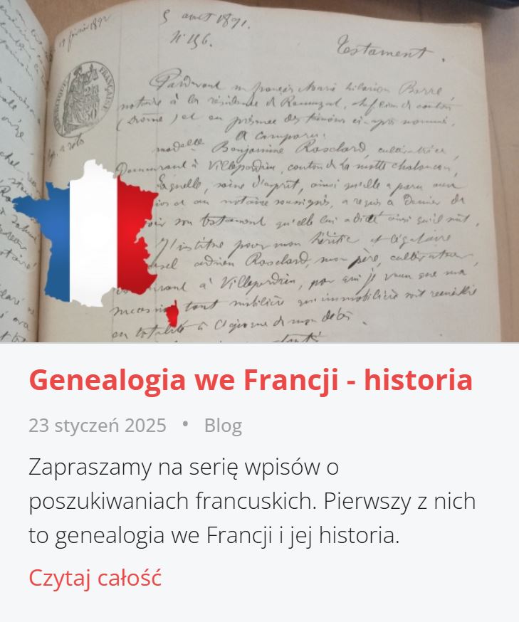 article genealog we Francji historia